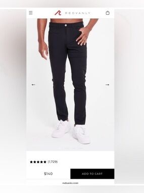 Brand new Redvanly Kent Pull-On Trouser In Tuxedo 30"